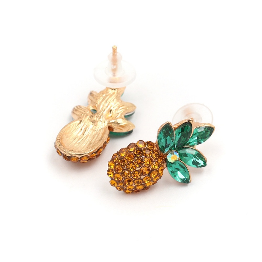 LANI | Geometric Pineapple Stone Earrings - Picture 2 of 4